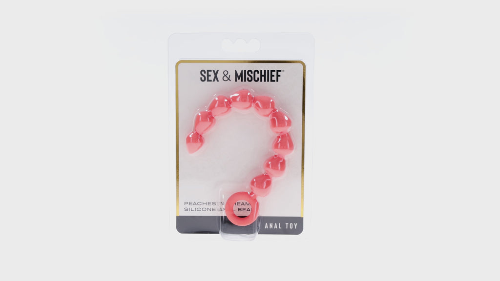 Sex & Mischief Peaches 'n CreaMe Silicone Anal Beads
