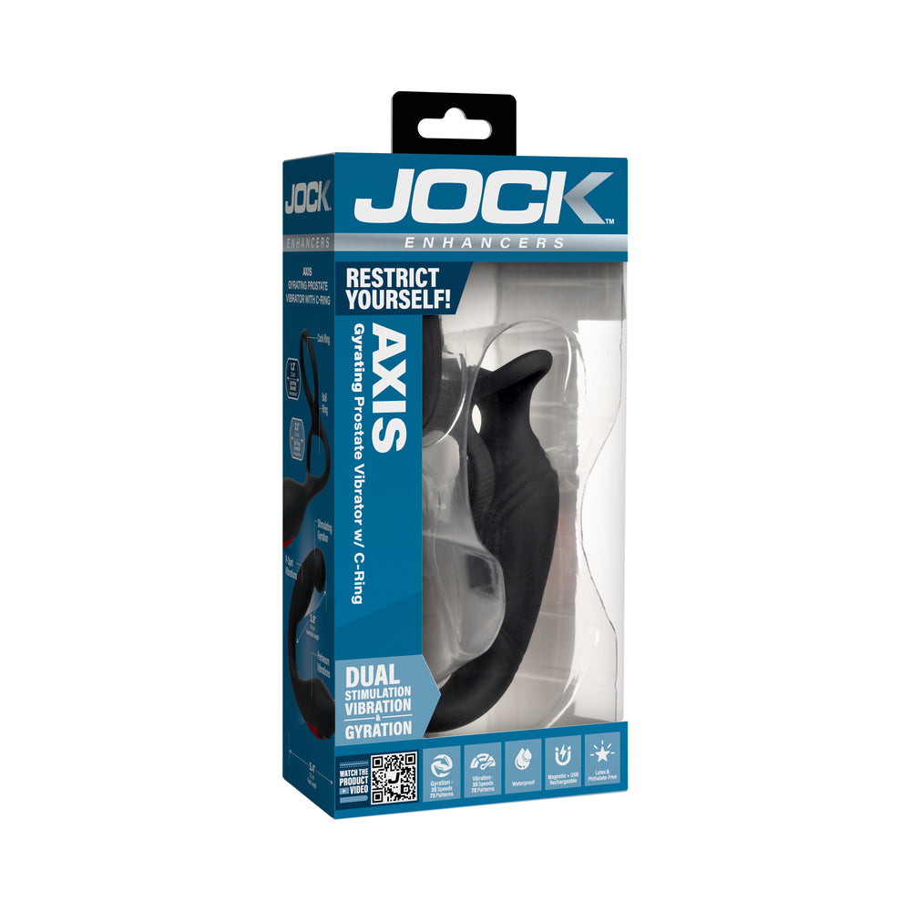 Curve Toys Jock Gyrating Prostate Vibrator w/C-Ring