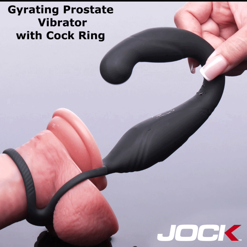 Curve Toys Jock Gyrating Prostate Vibrator w/C-Ring
