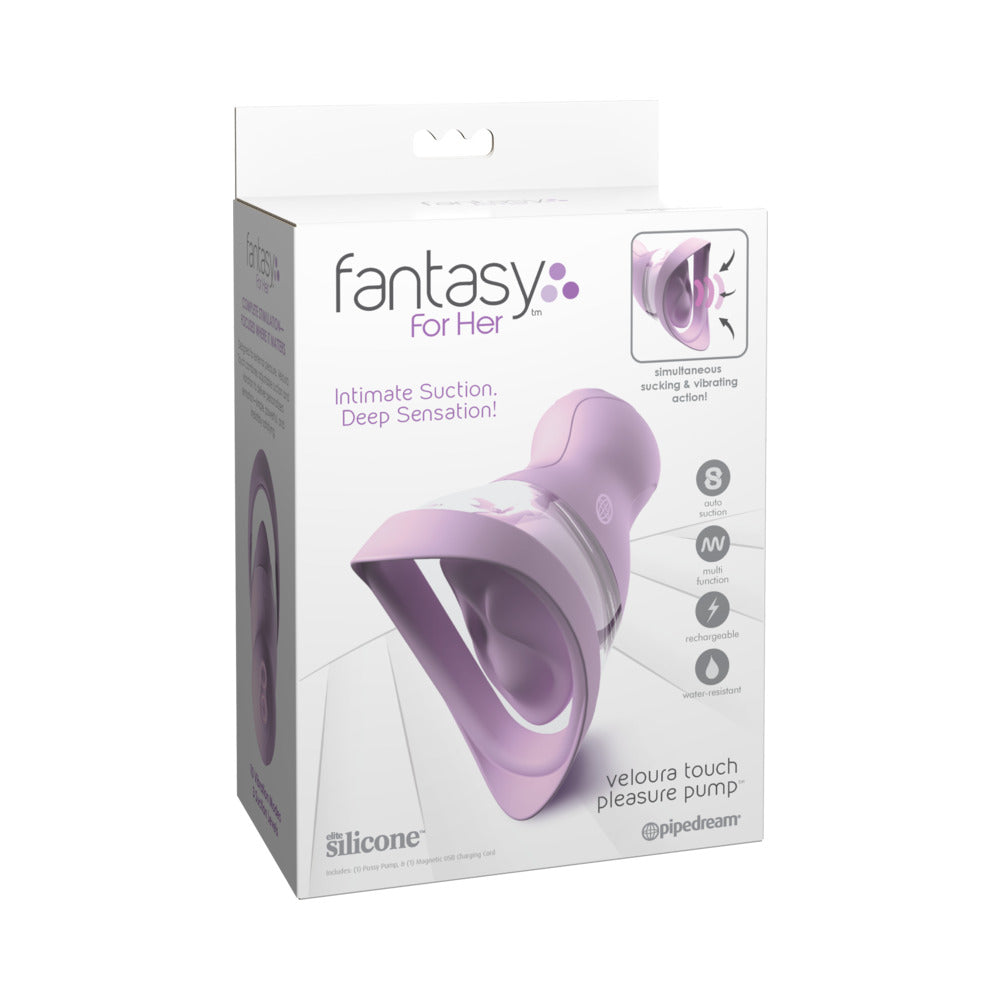 Fantasy For Her Veloura Touch Pleasure Pump - Purple