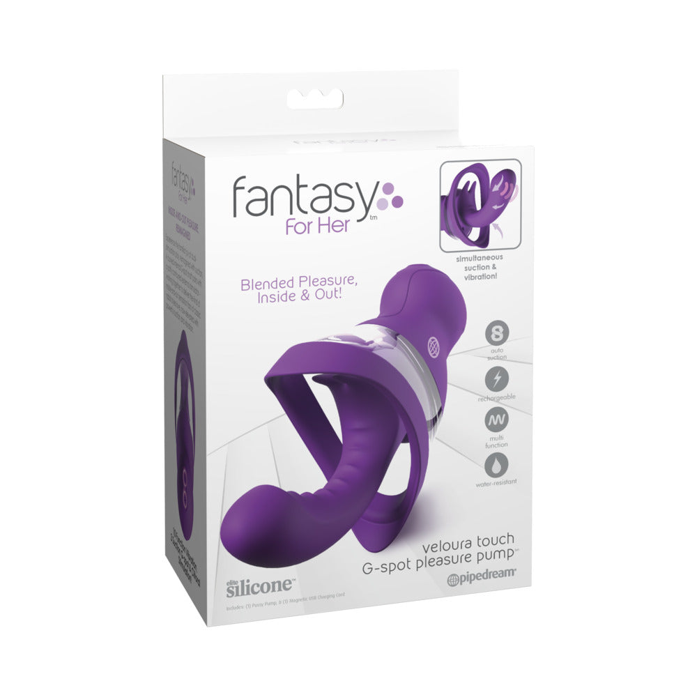 Fantasy For Her Veloura Touch G-Spot Pleasure Pump - Purple
