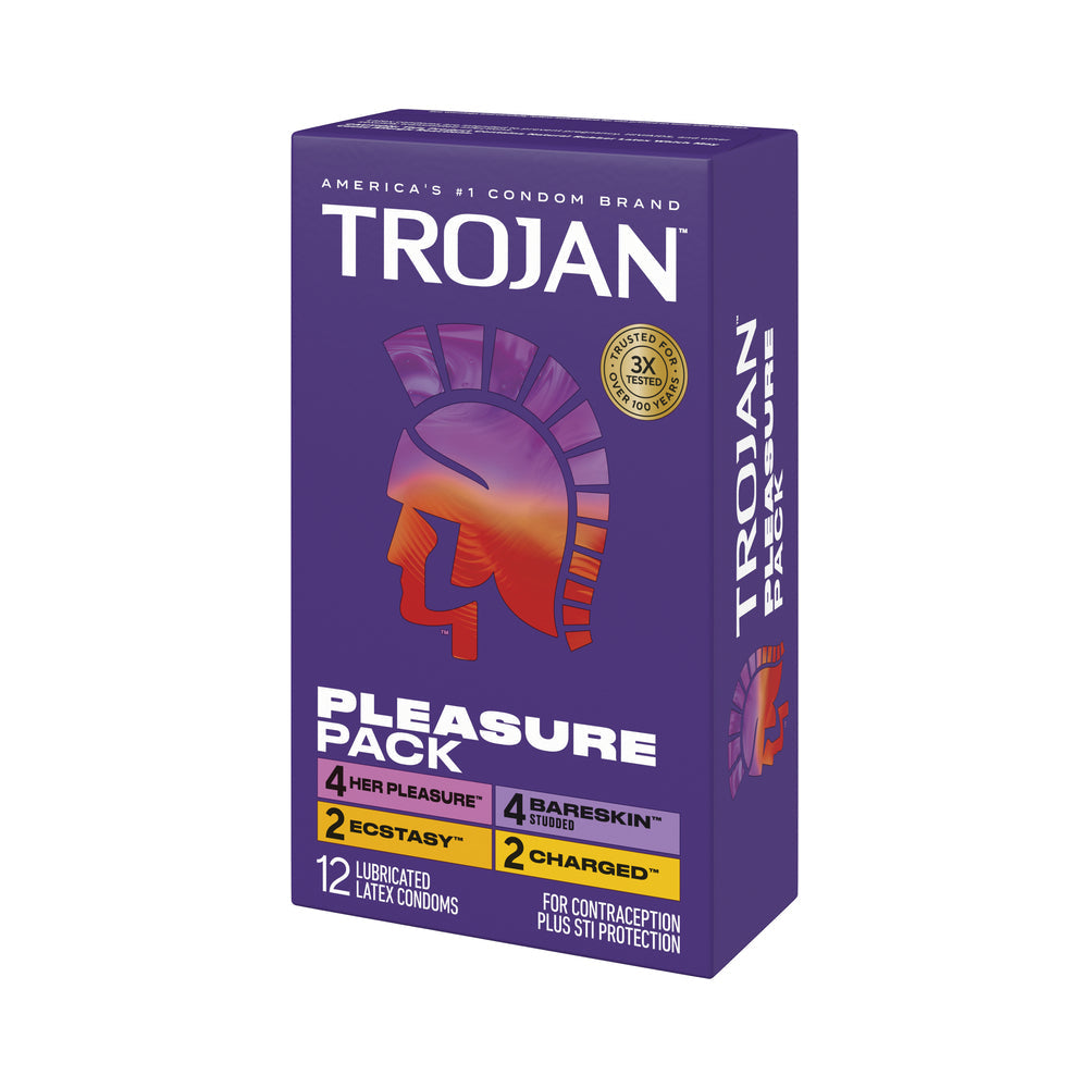 Trojan Pleasure Pack Condoms (12 Pack)