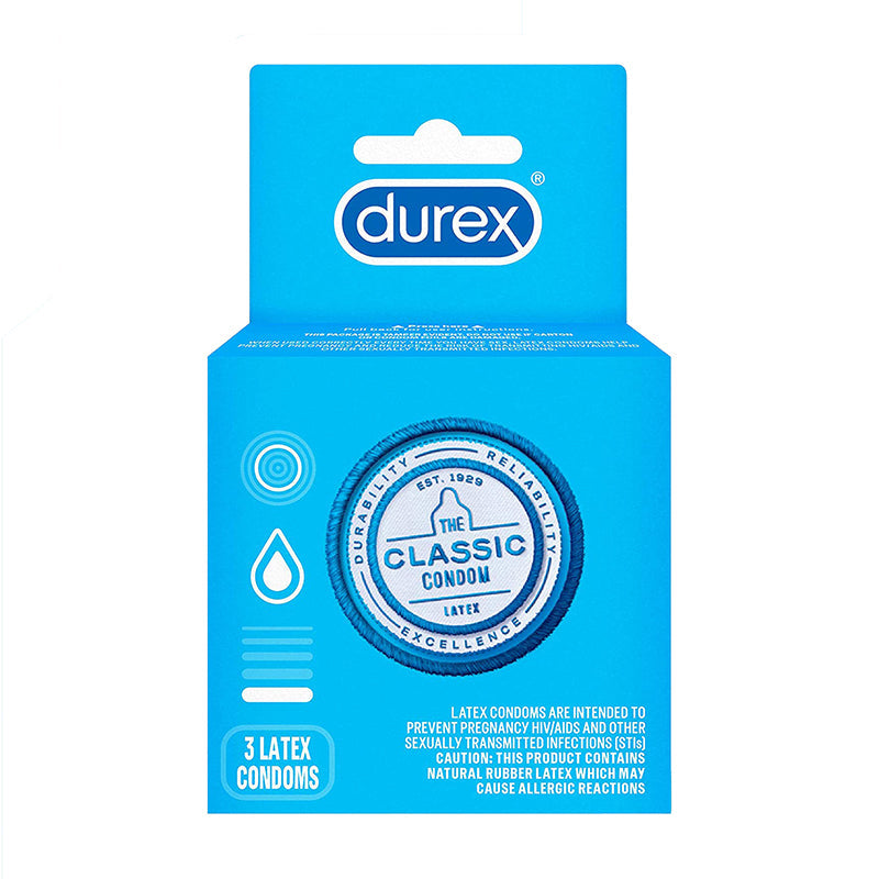 Durex Classic Condoms (3 Pack)