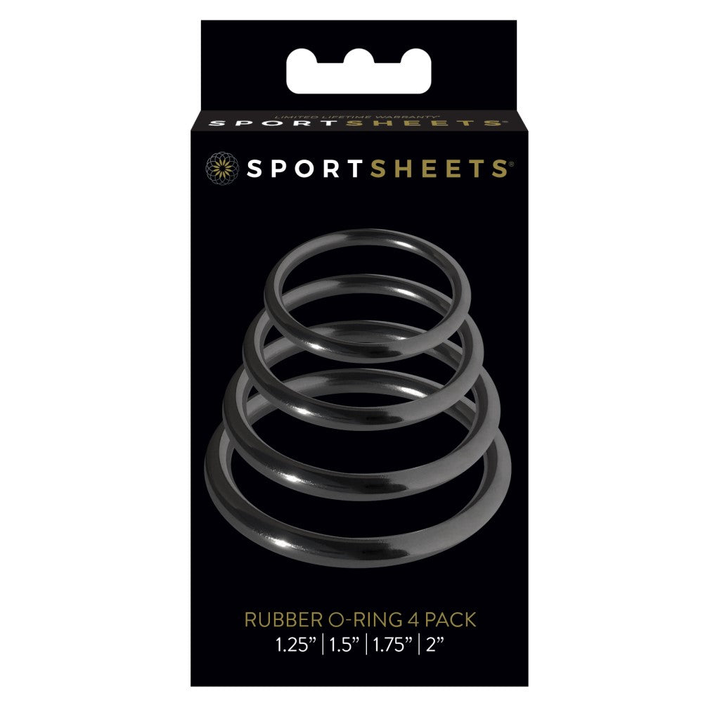 Sportsheets Rubber O-Rings-Set of 4