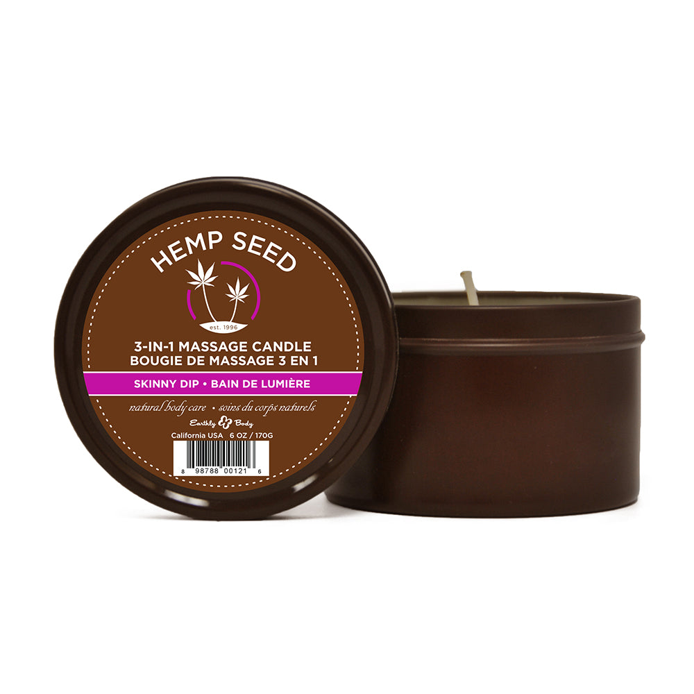 Earthly Body 3-in-1 Massage Candle-Skinny Dip 6oz