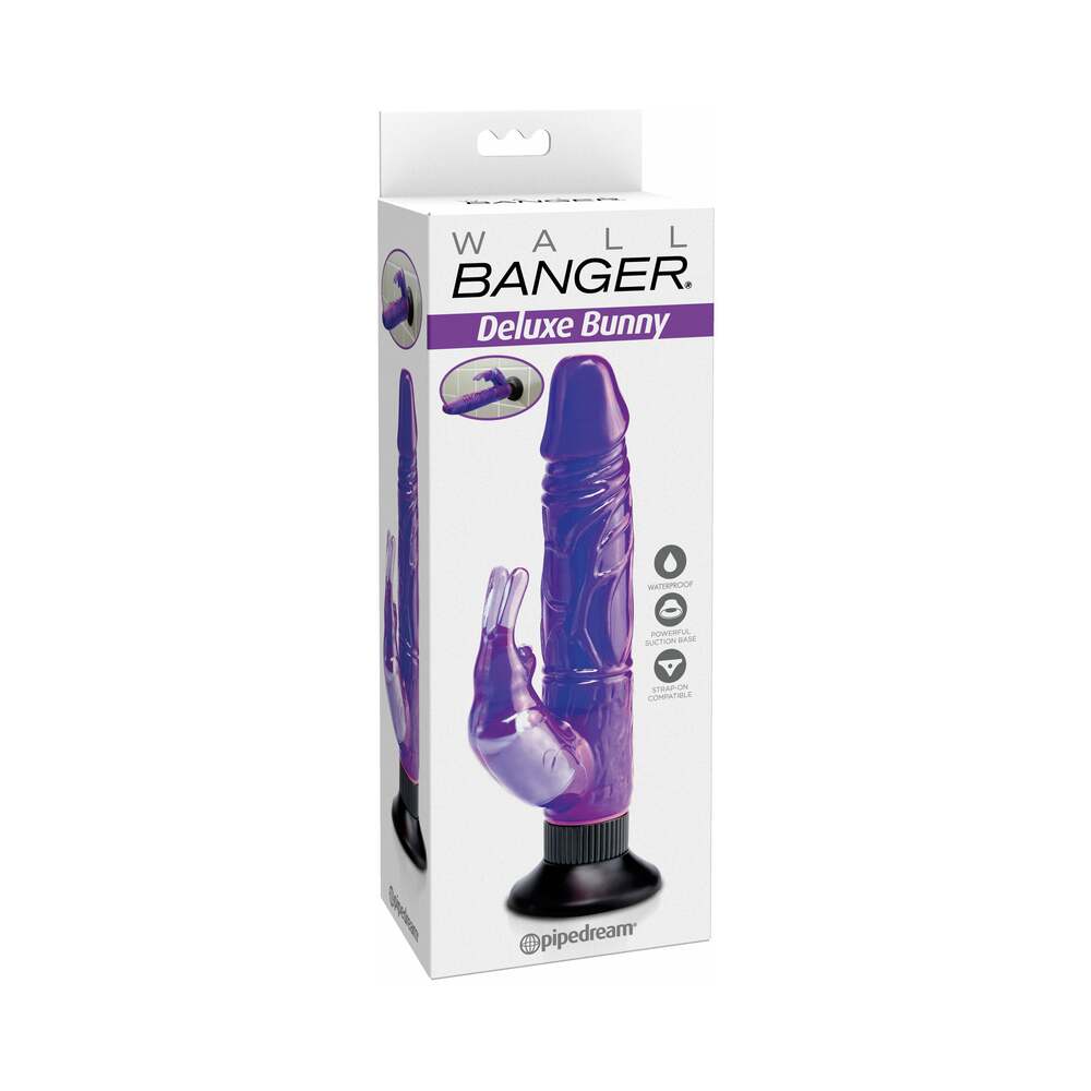 Waterproof Wallbangers Deluxe Bunny-Purple 5.2"