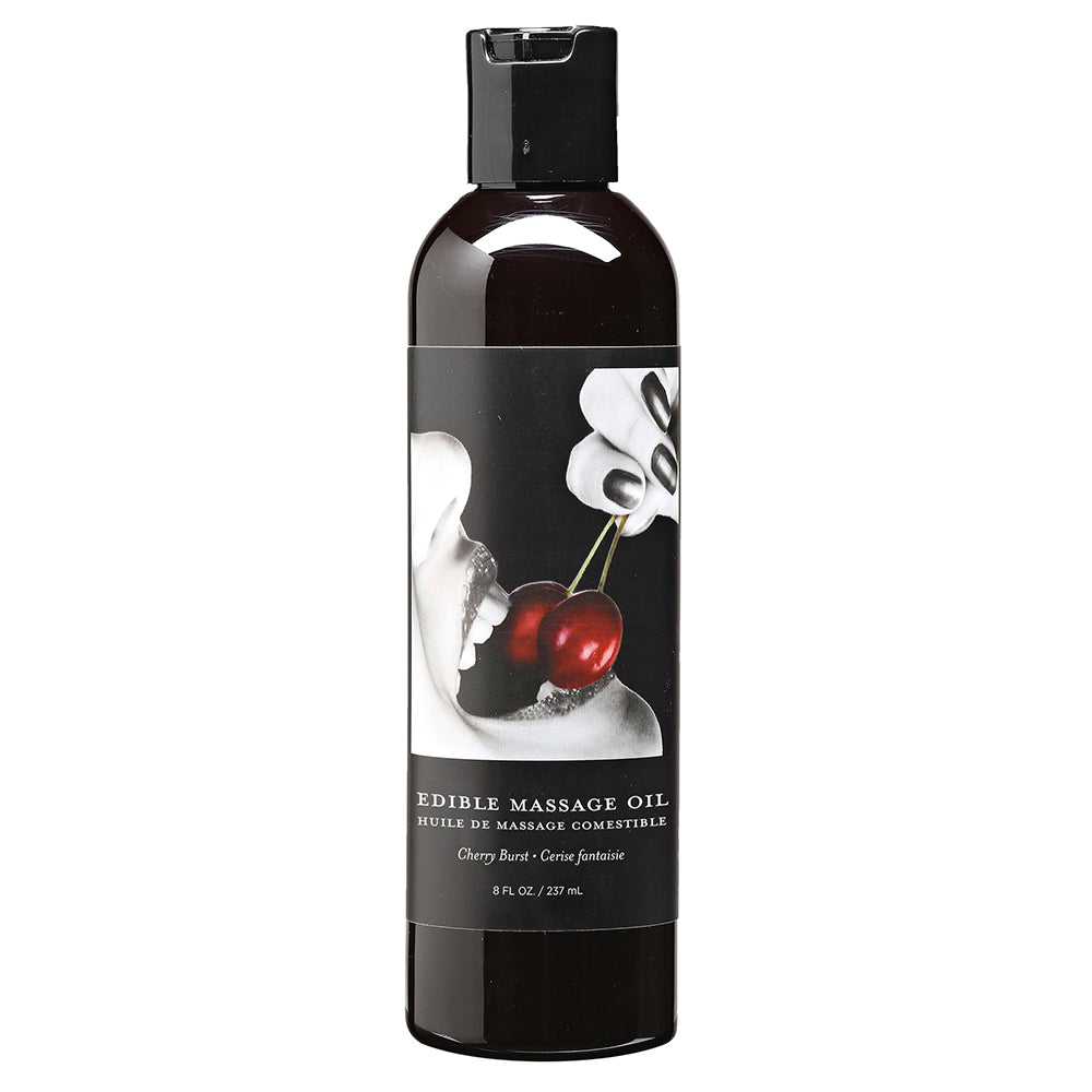 Earthly Body Edible Massage Oil-Cherry Burst 8oz