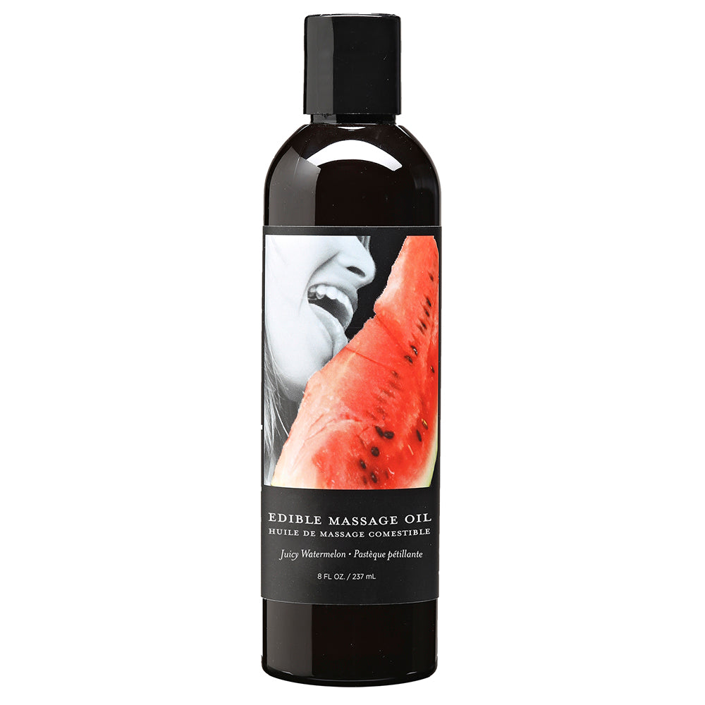 Earthly Body Edible Massage Oil-Juicy Watermelon 8oz