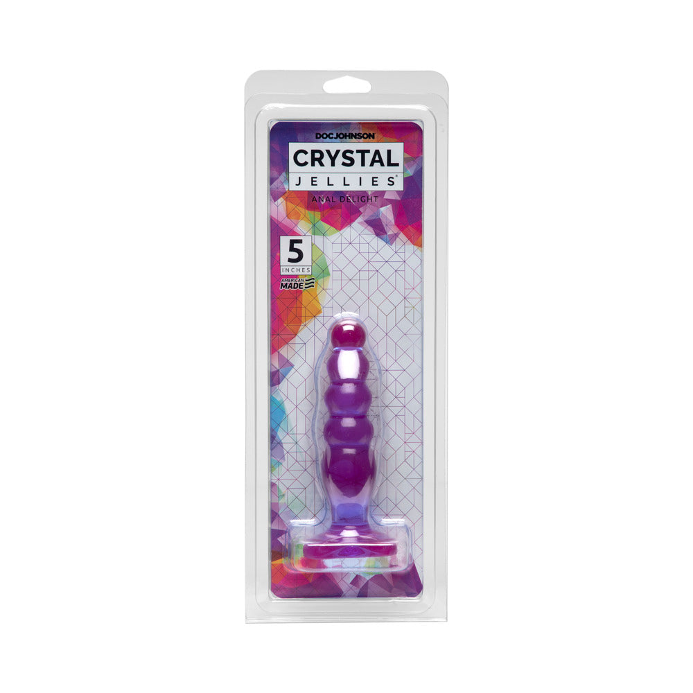 Crystal Jellies 5" Anal Delight - Purple