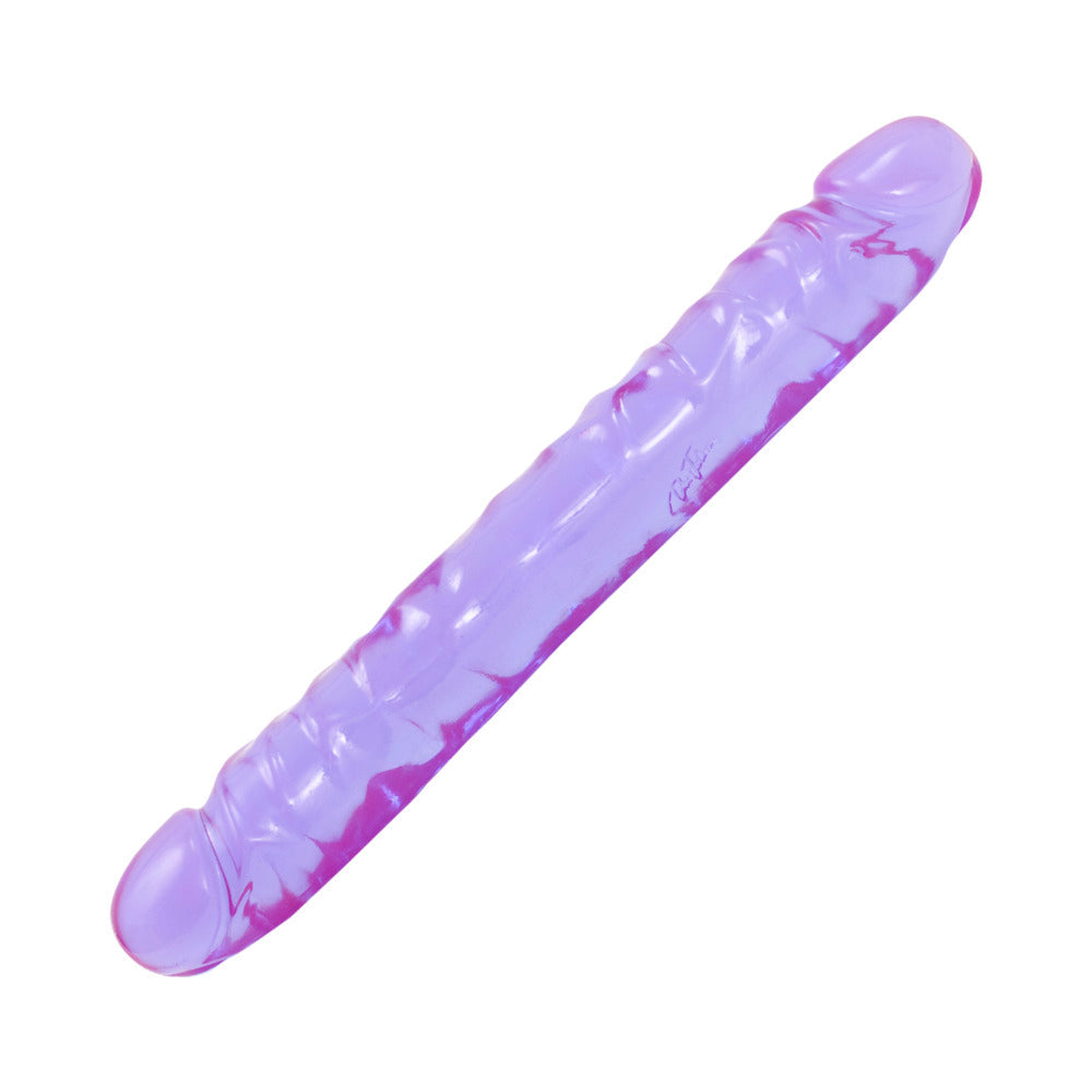 Crystal Jellies Jr Double Dong-Purple 12"