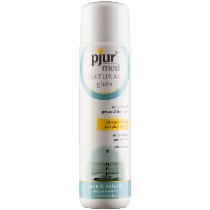 pjur med NATURAL Glide Water-based Intimate Personal Lubricant 3.4oz