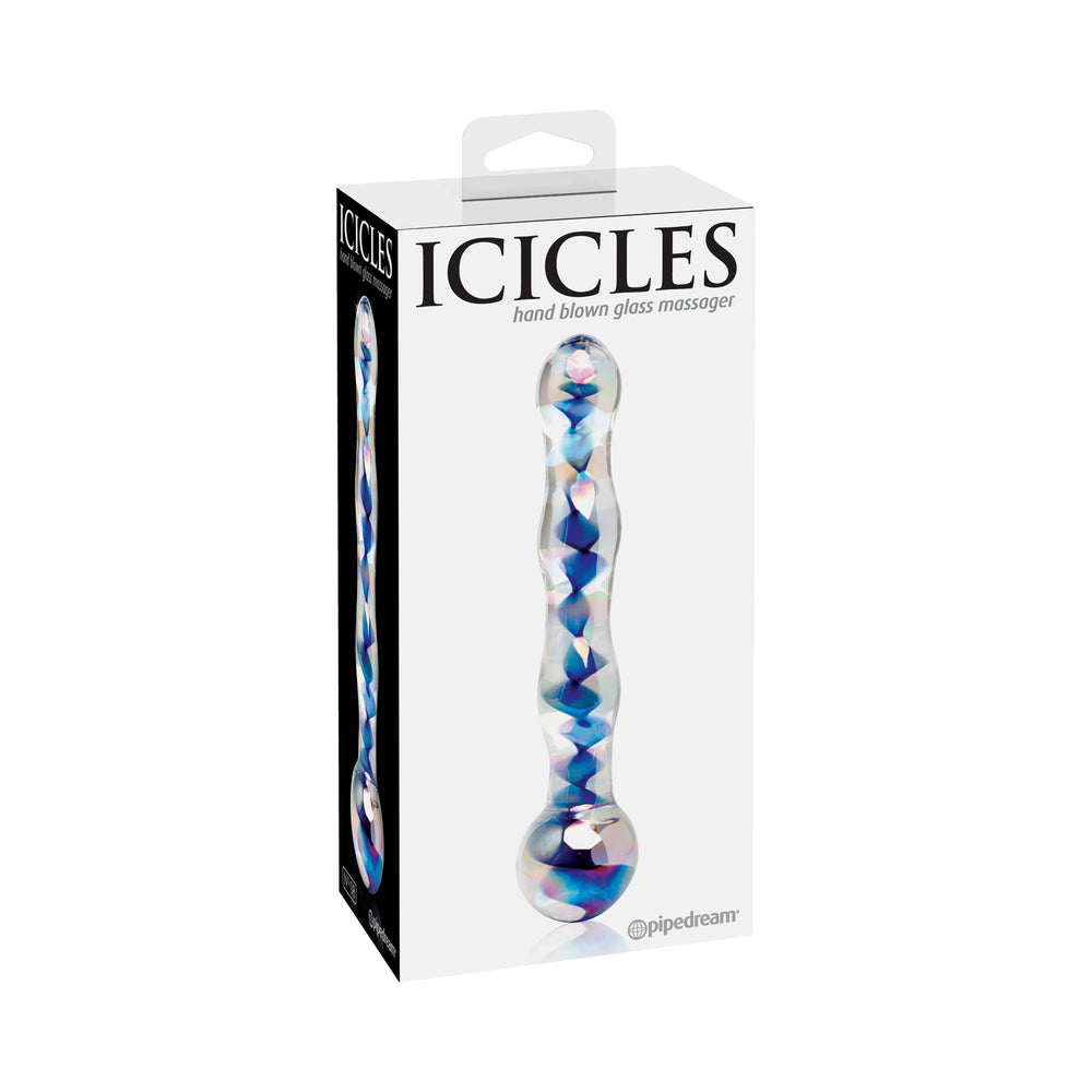Icicles No.8-Blue Swirl 7"