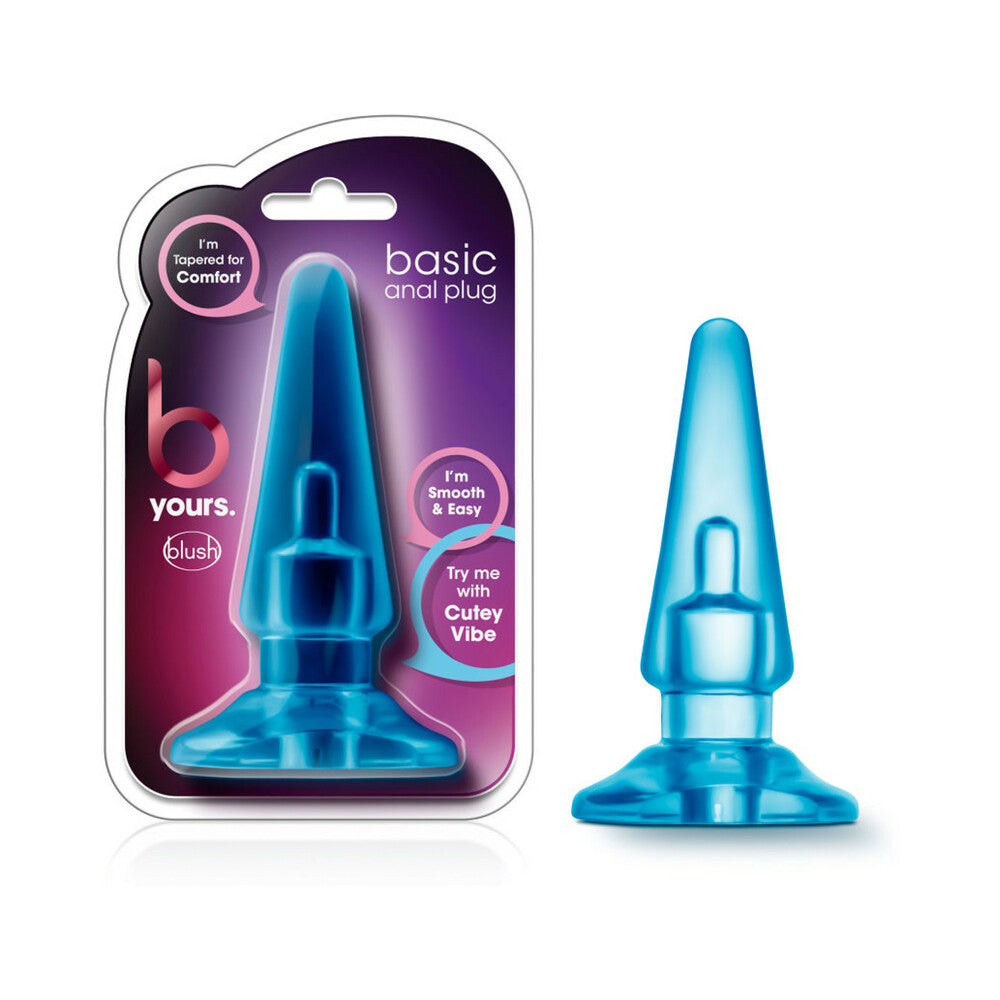 B Yours. Basic Anal Plug-Blue