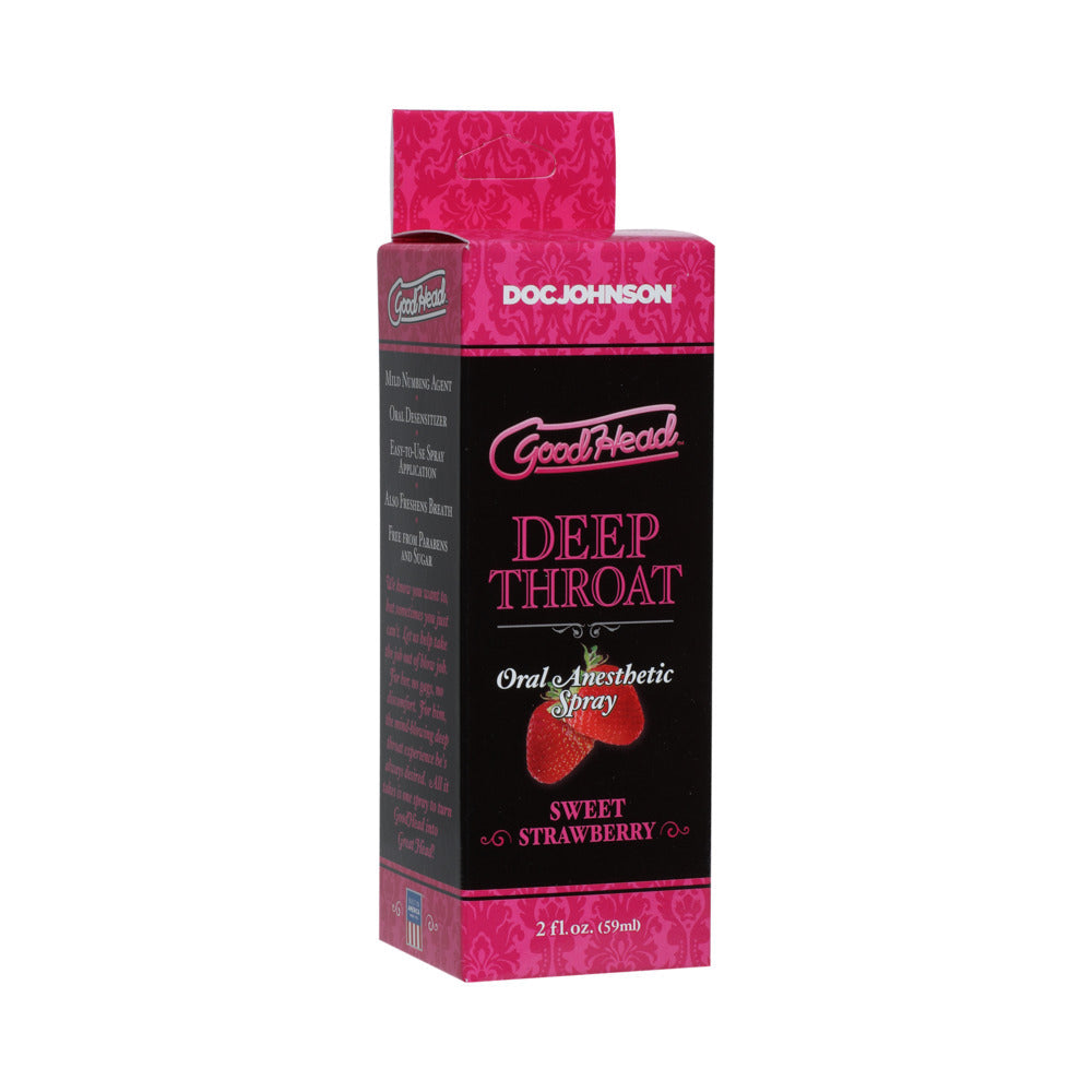 GoodHead Deep Throat Spray-Sweet Strawberry 2oz