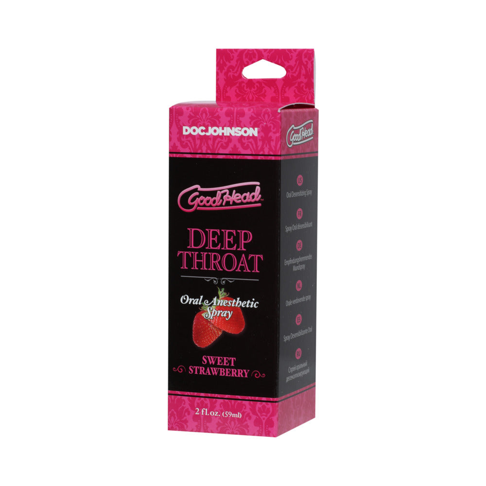 GoodHead Deep Throat Spray-Sweet Strawberry 2oz