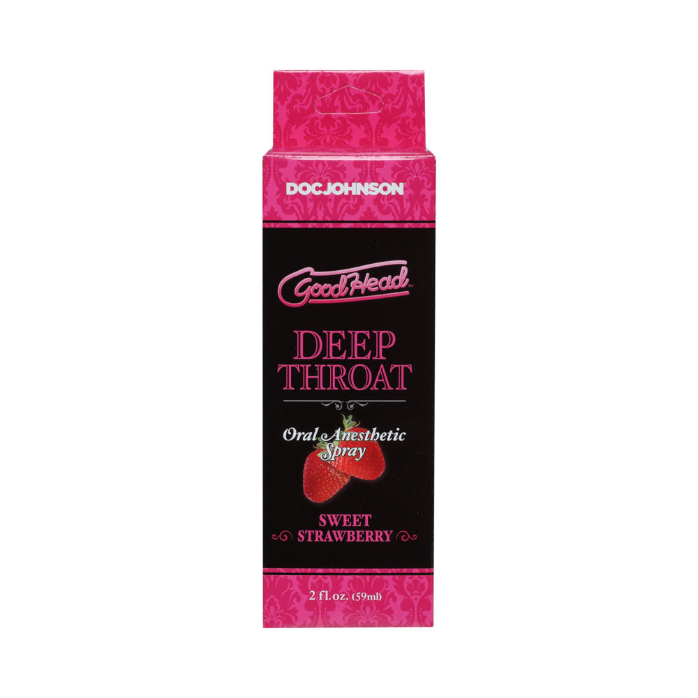 GoodHead Deep Throat Spray-Sweet Strawberry 2oz