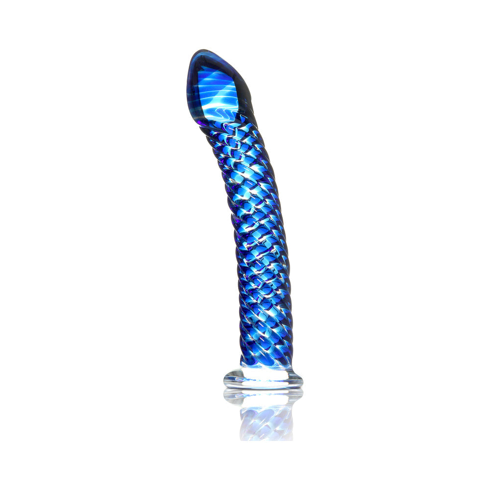 Icicles No. 29 Hand Blown Glass - Clear w/Ridges