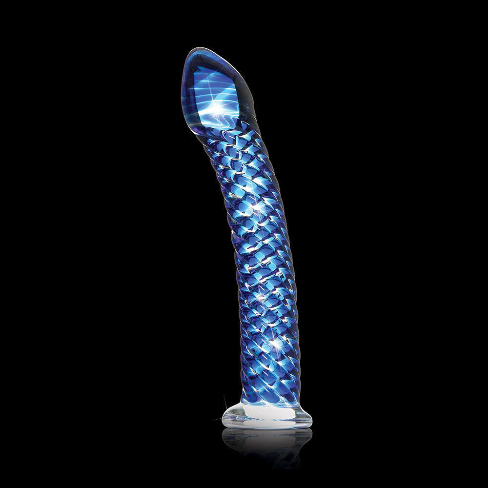 Icicles No. 29 Hand Blown Glass - Clear w/Ridges