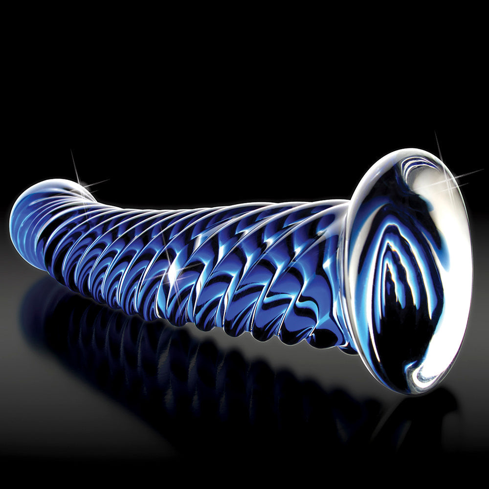 Icicles No. 29 Hand Blown Glass - Clear w/Ridges