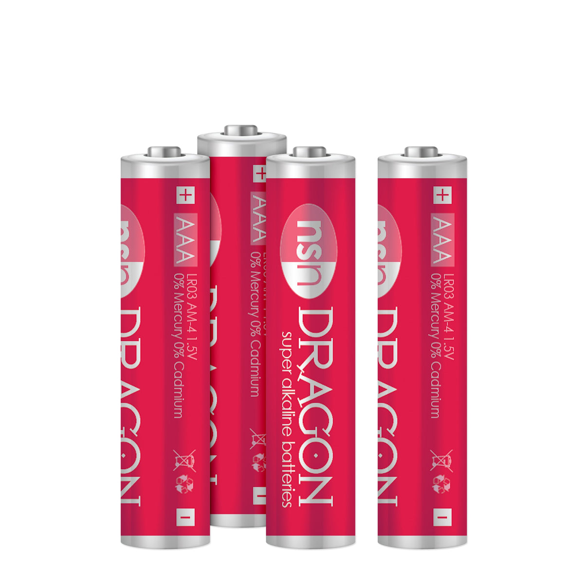 Dragon Alkaline Batteries - AAA Pack of 4