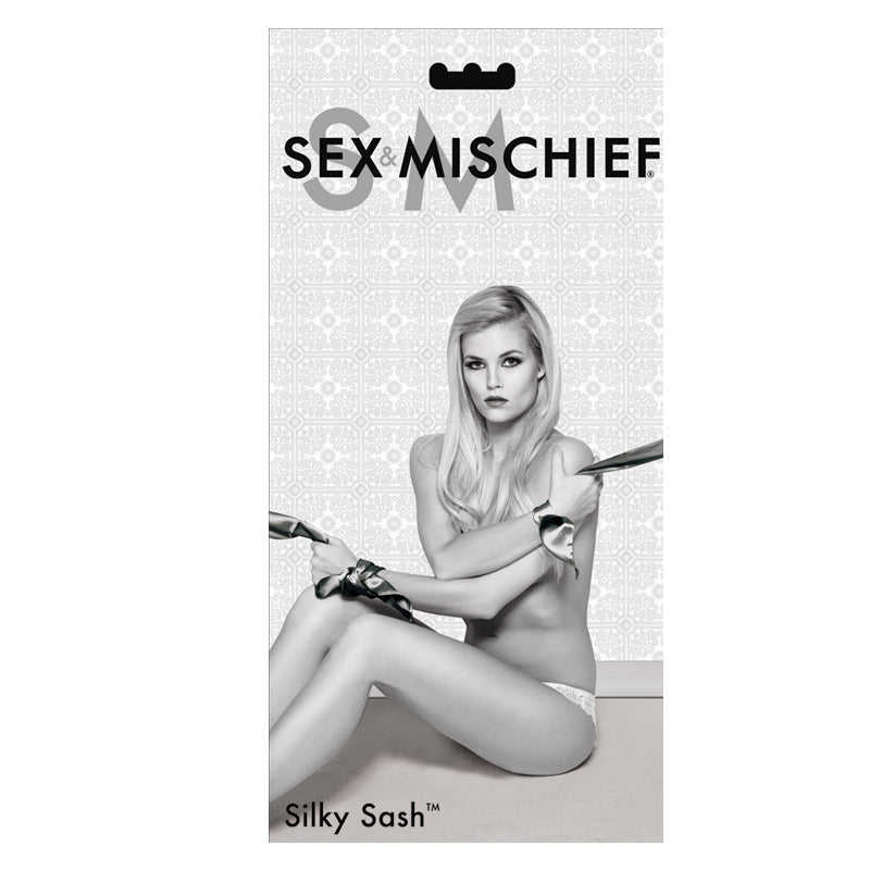 S&M Silky Sash - Black