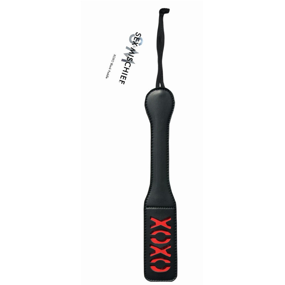 Sex & Mischief Impressions XOXO Paddle - Black