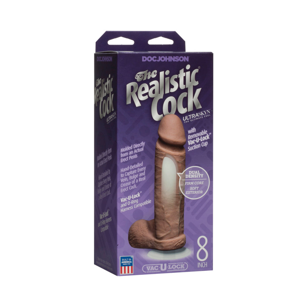 Realistic 8" ULTRASKYN Cock w/Balls - Tan