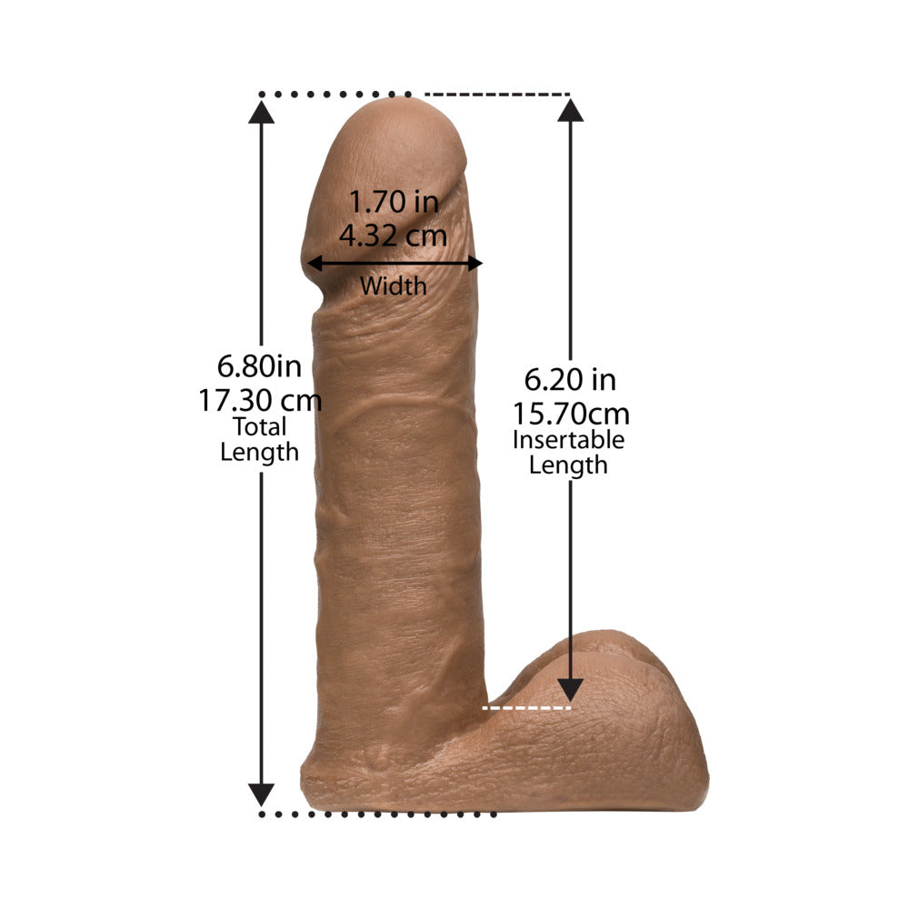 Vac-U-Lock 6" ULTRASKYN Cock Attch. - Brown