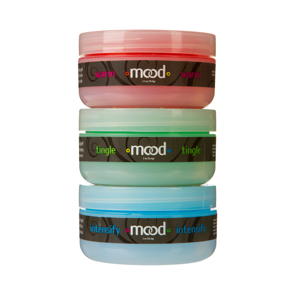 Mood Lube Kissable Foreplay Gels - 2 oz Asst. Flavors Pack of 3