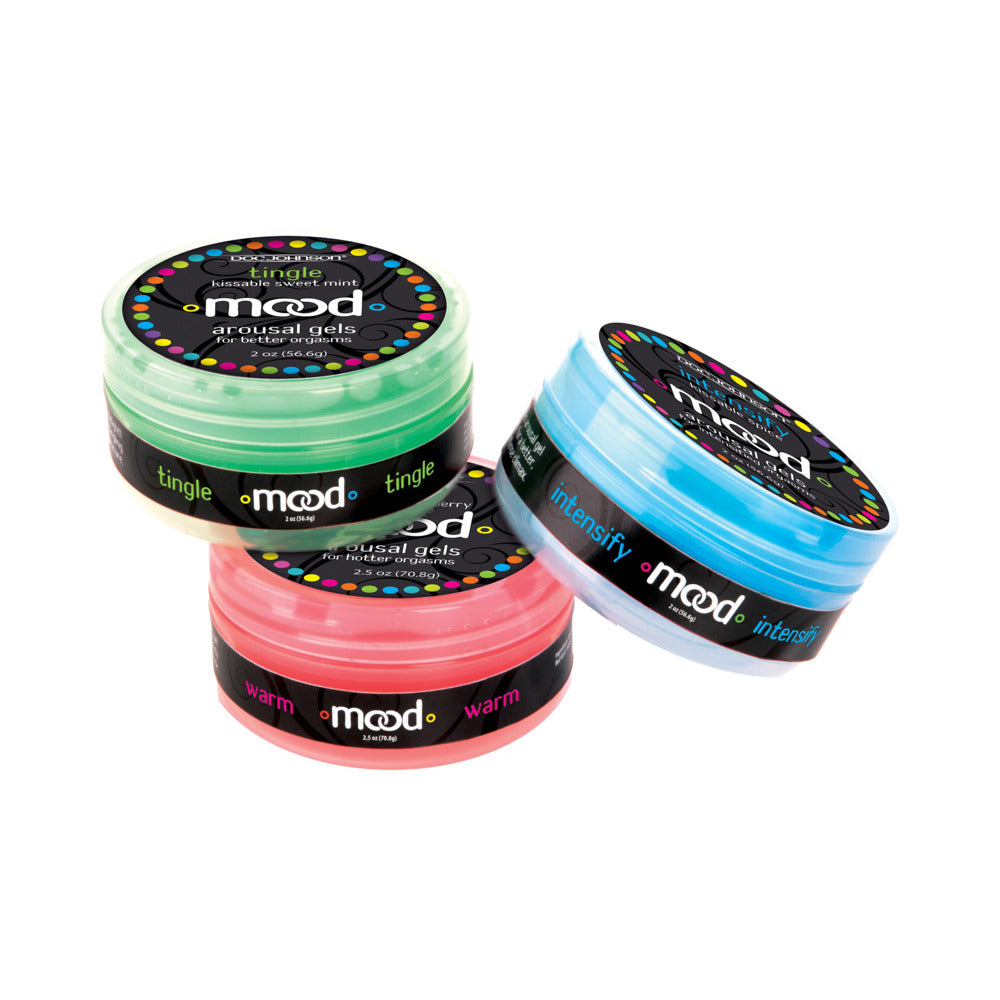 Mood Lube Kissable Foreplay Gels - 2 oz Asst. Flavors Pack of 3