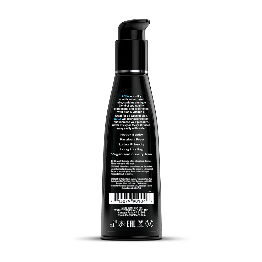 Wicked Sensual Care Aqua Lubricant 4oz