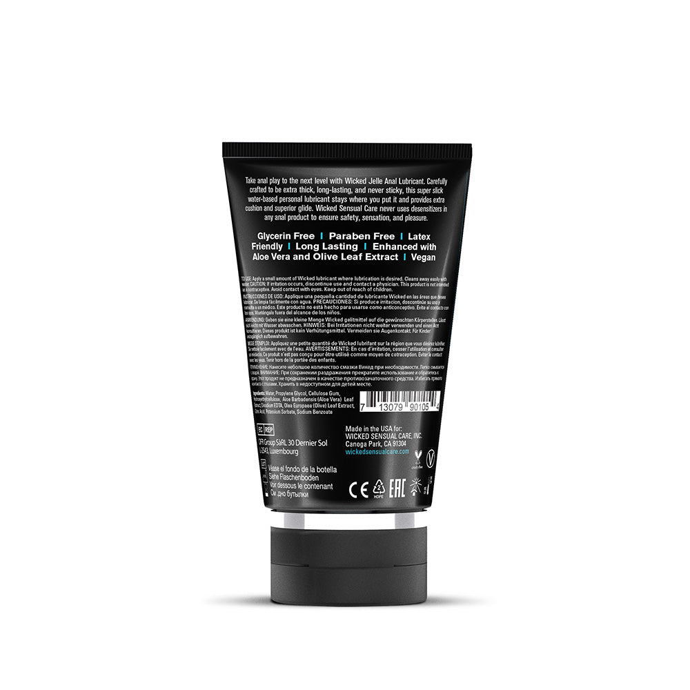 Wicked Sensual Care Jelle Waterbased Anal Lubricant 4oz