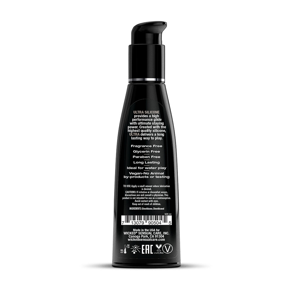 Wicked Sensual Care Ultra Silicone Lube Fragrance Free 4oz