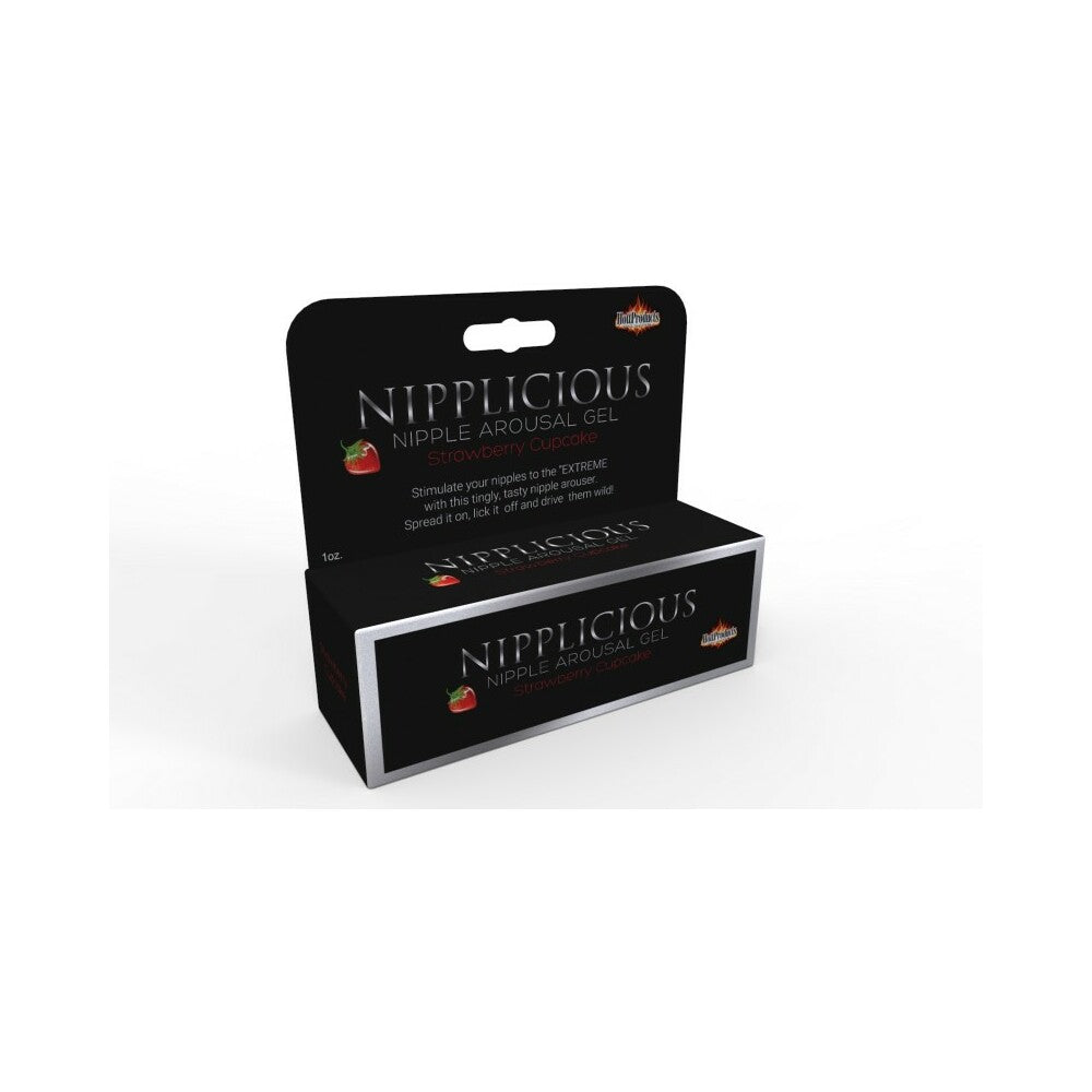 Nipplicious Arousal Gel-Strawberry 1oz