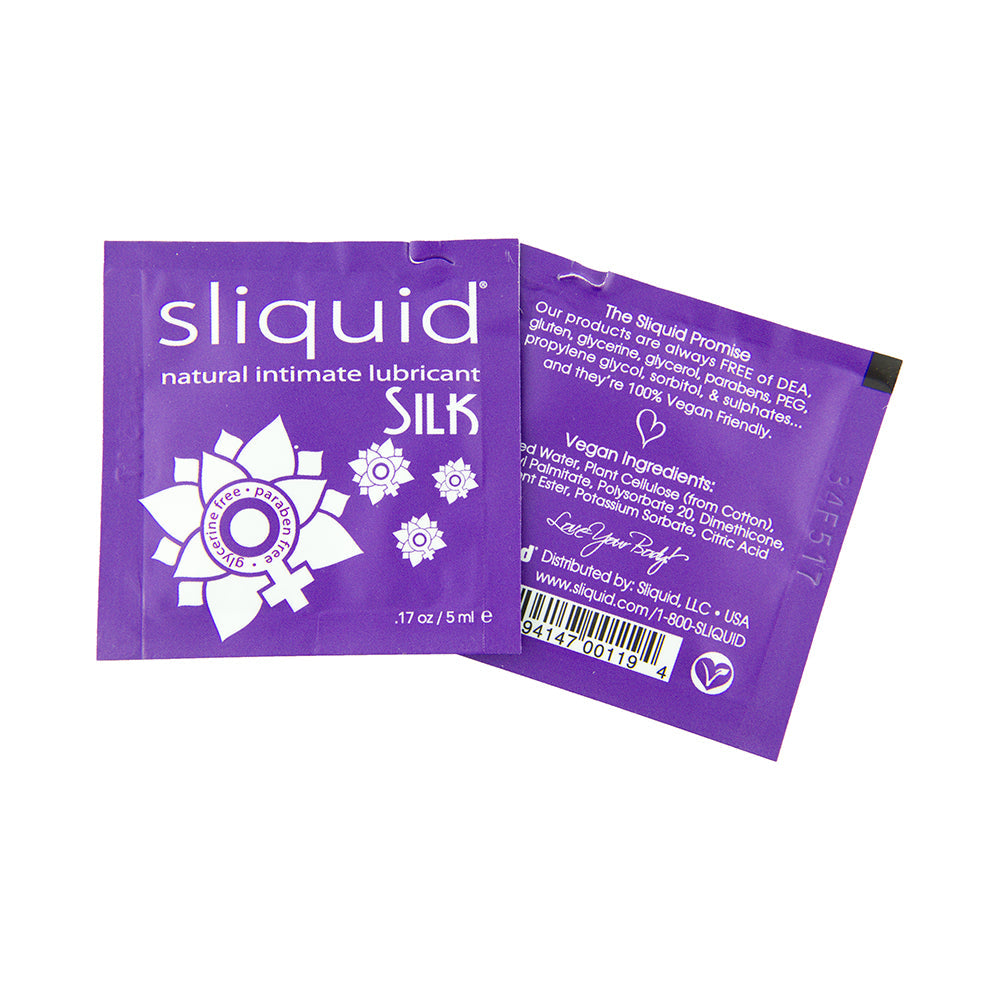 Sliquid Silk Hybrid Pillow Pack .17oz Bag of 200