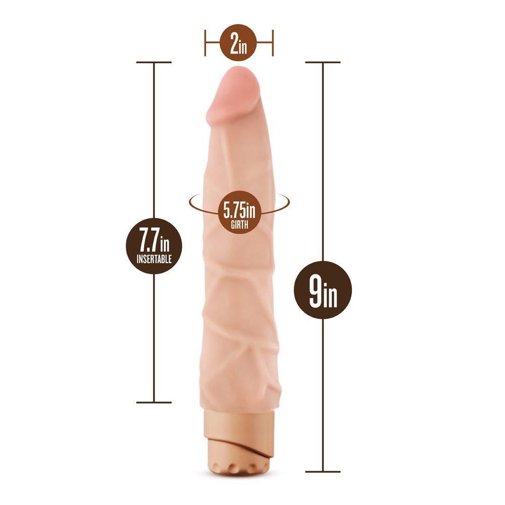 Dr. Skin Cock Vibe-Vanilla 9"