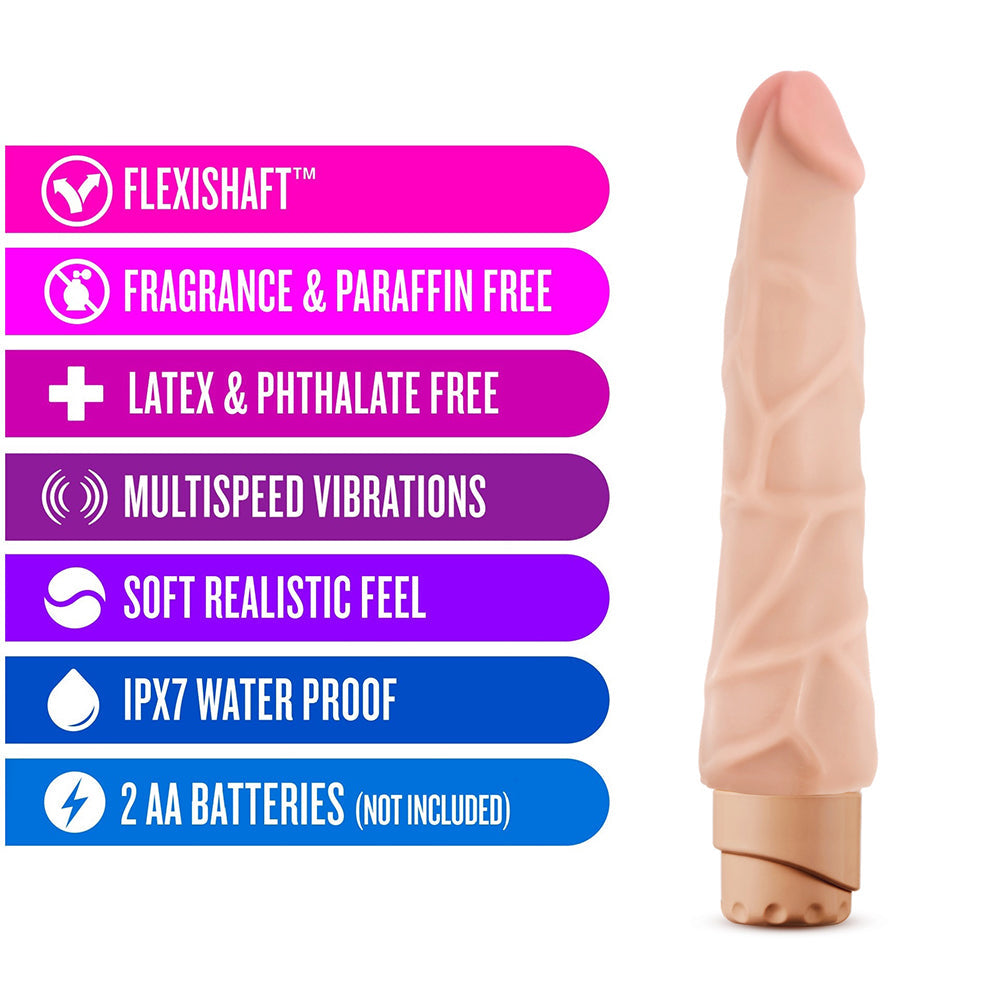 Dr. Skin Cock Vibe-Vanilla 9"