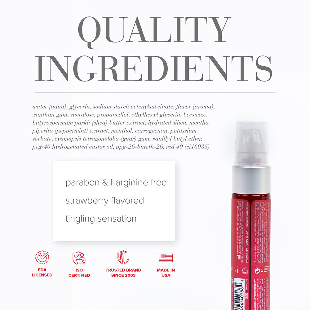 JO Nipple Titillator - Strawberry Stimulant 1 oz