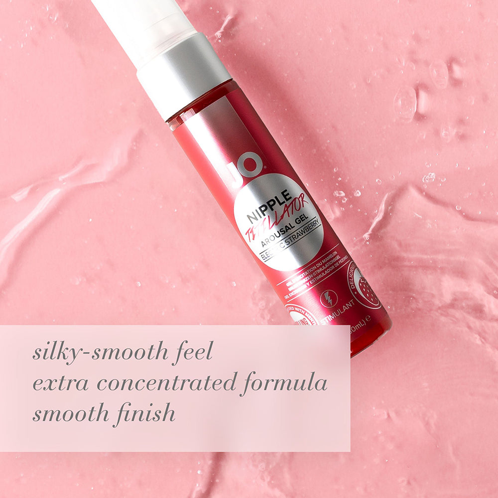 JO Nipple Titillator - Strawberry Stimulant 1 oz