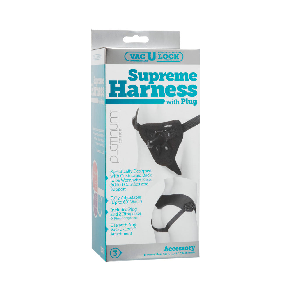 Vac-U-Lock Platinum Edition Accessories Supreme Harness - Black