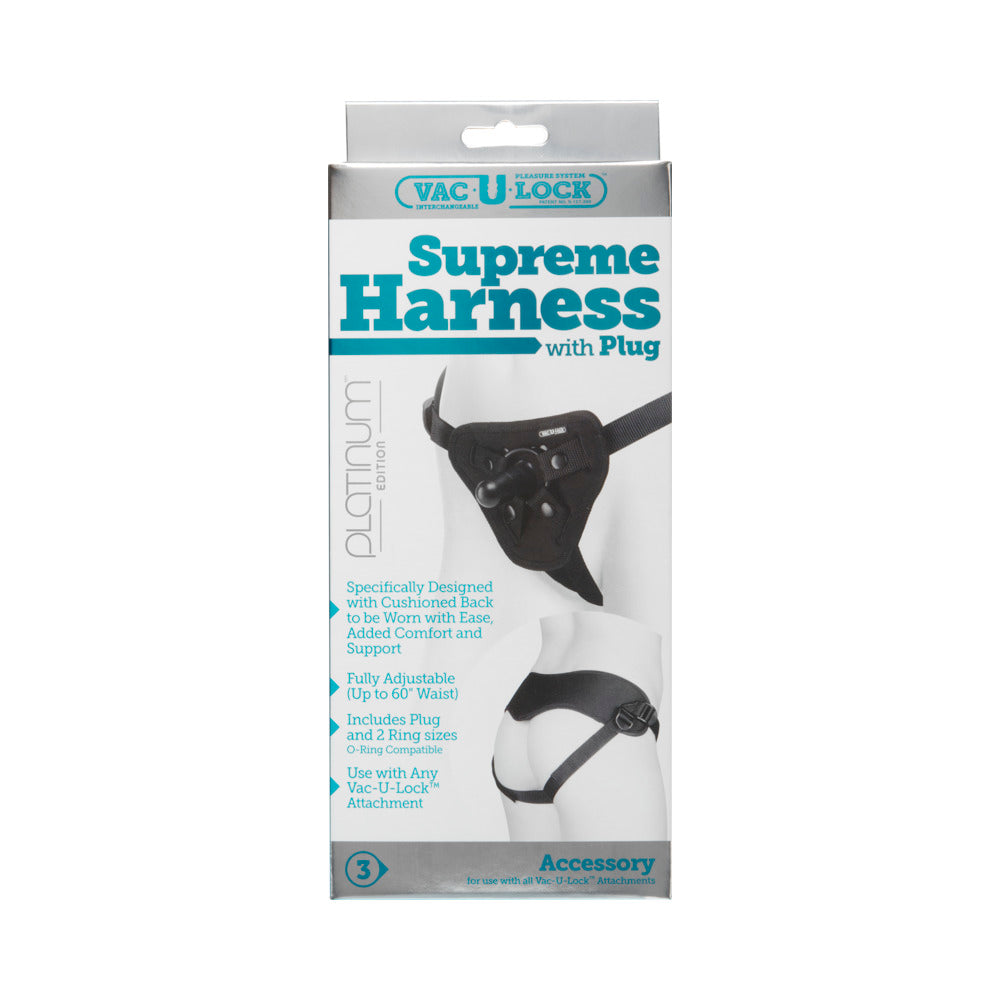 Vac-U-Lock Platinum Edition Accessories Supreme Harness - Black