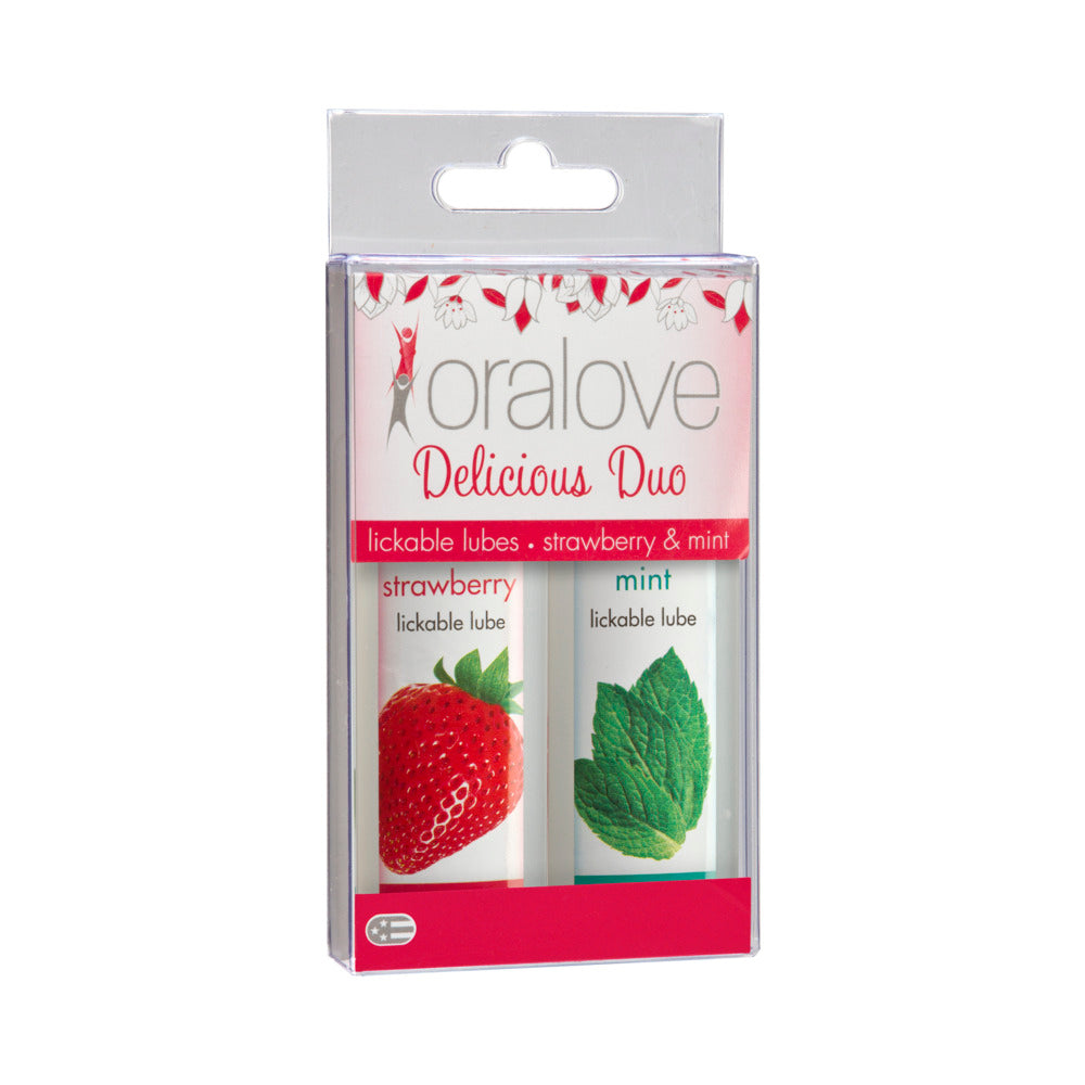 Oralove Delicious Duo Lube-Strawberry & Mint