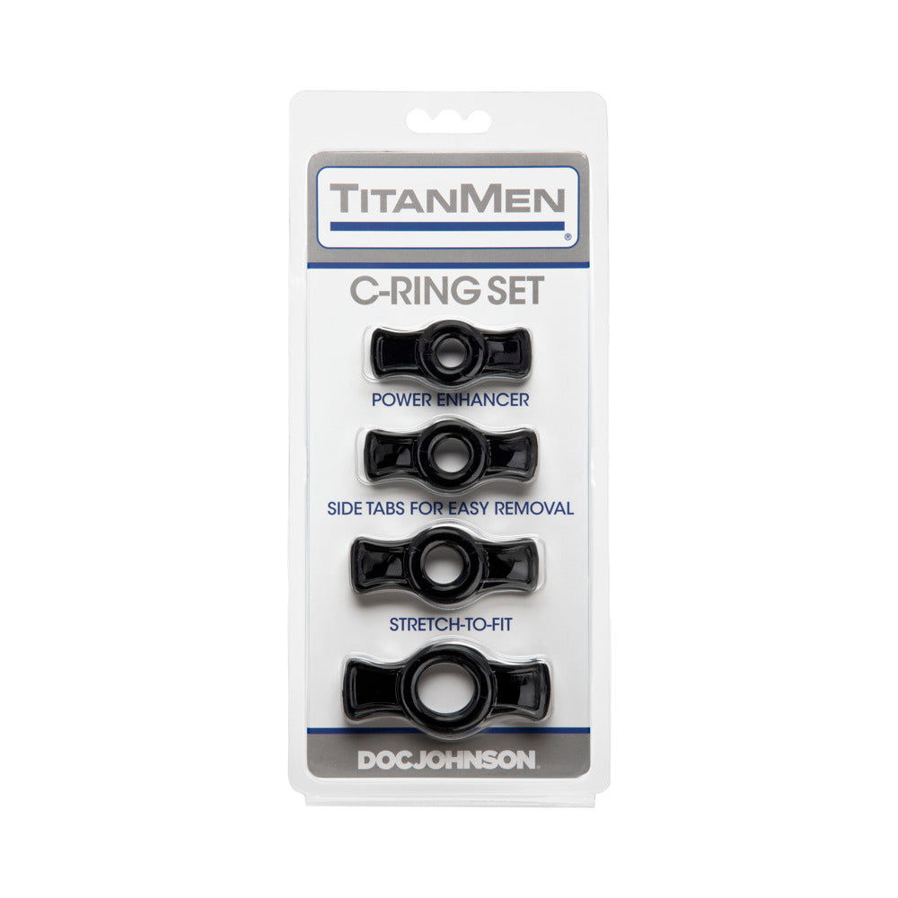 Titanmen Tools Cock Ring Set - Black