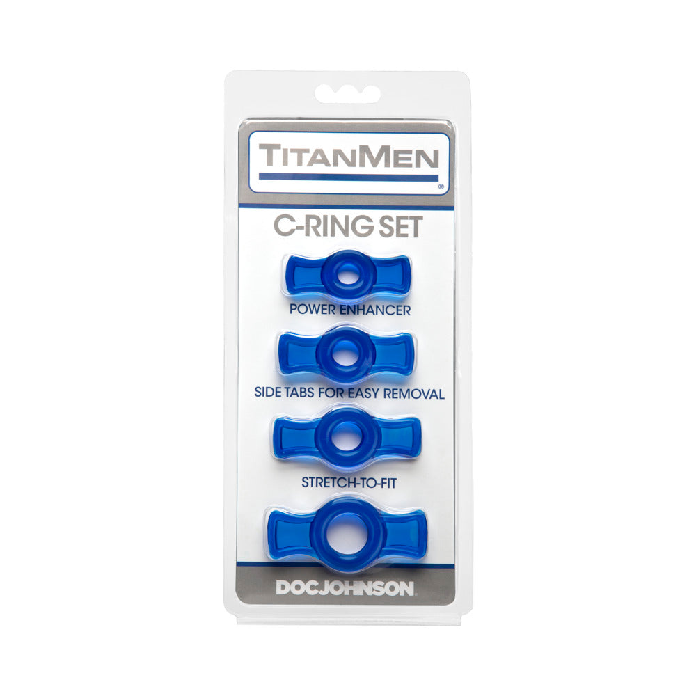 TitanMen Cock Ring Set-Blue