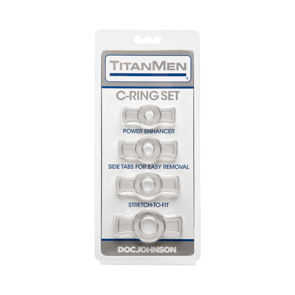 TitanMen Cock Ring Set-Clear