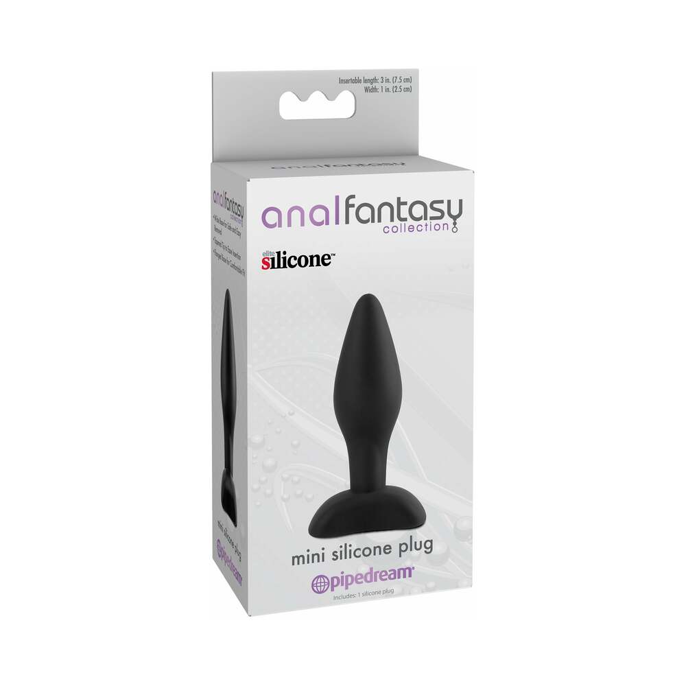 Anal Fantasy Collection Mini Silicone Plug - Black