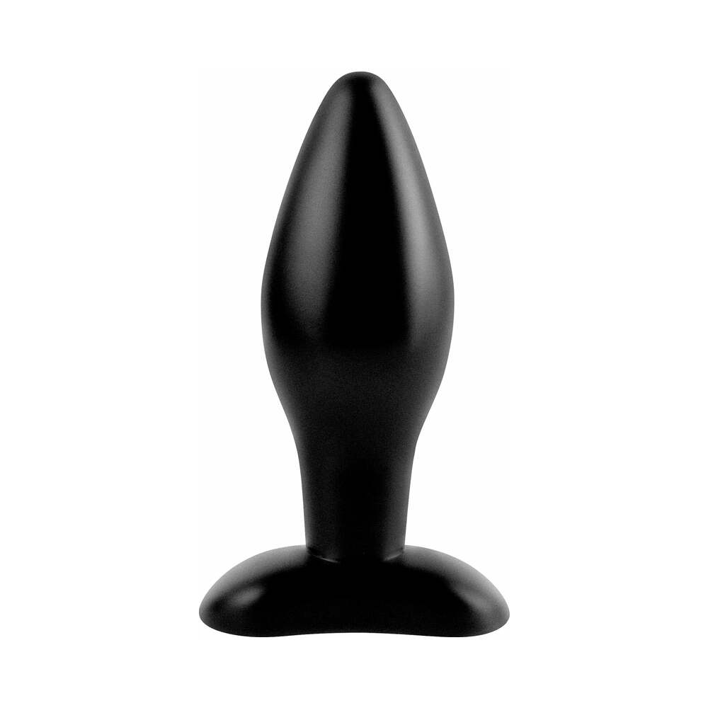 Anal Fantasy Collection Medium Silicone Plug - Black