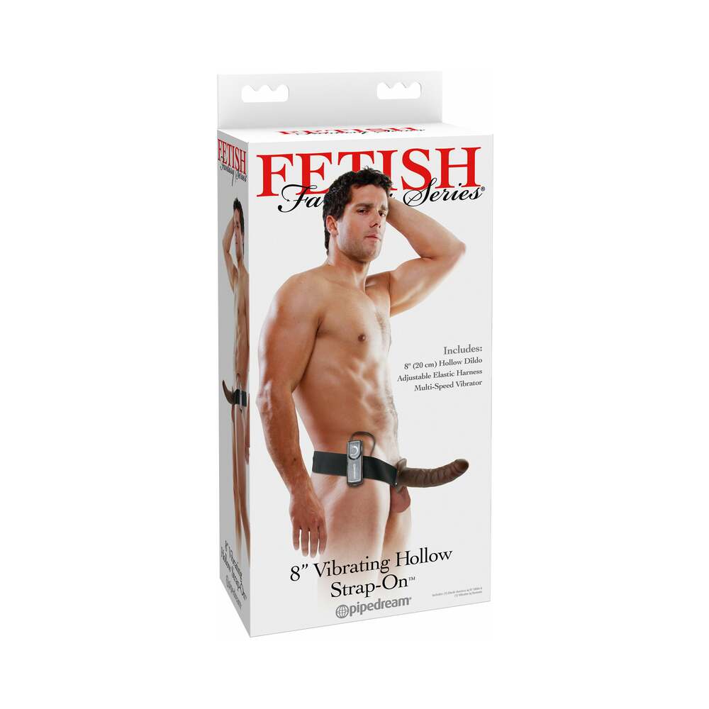 Fetish Fantasy Vibrating Hollow Strap-On Brown