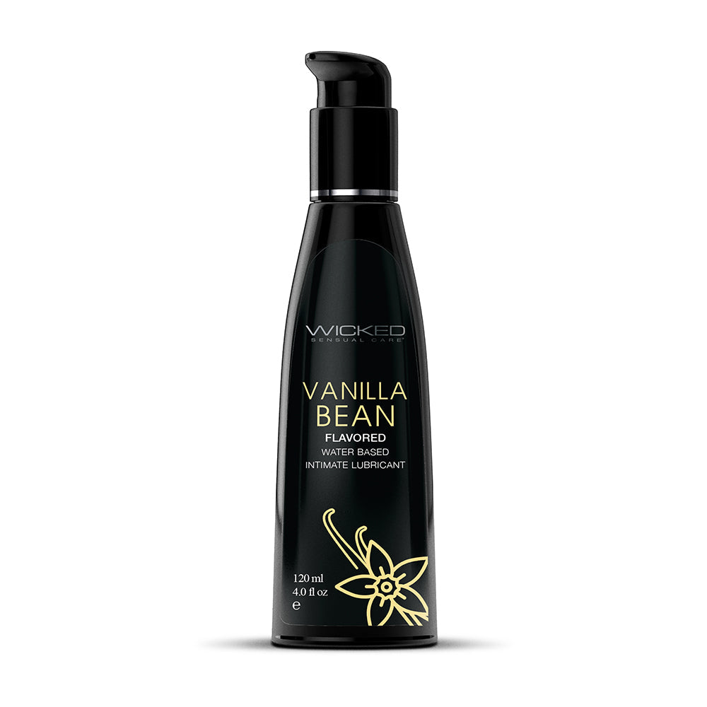 Wicked Sensual Care Aqua Flavored Lube-Vanilla Bean 4oz