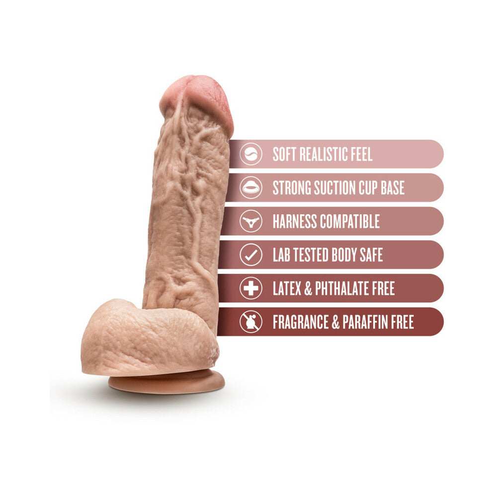 Blush Hung Rider Trigger 7" Dildo w/Suction Cup - Flesh